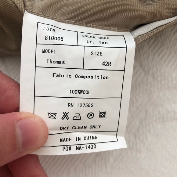 PAUL BETENLY Tan Wool Suit - Picture 6 of 9